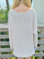 Rosie Sweater in ivory back view