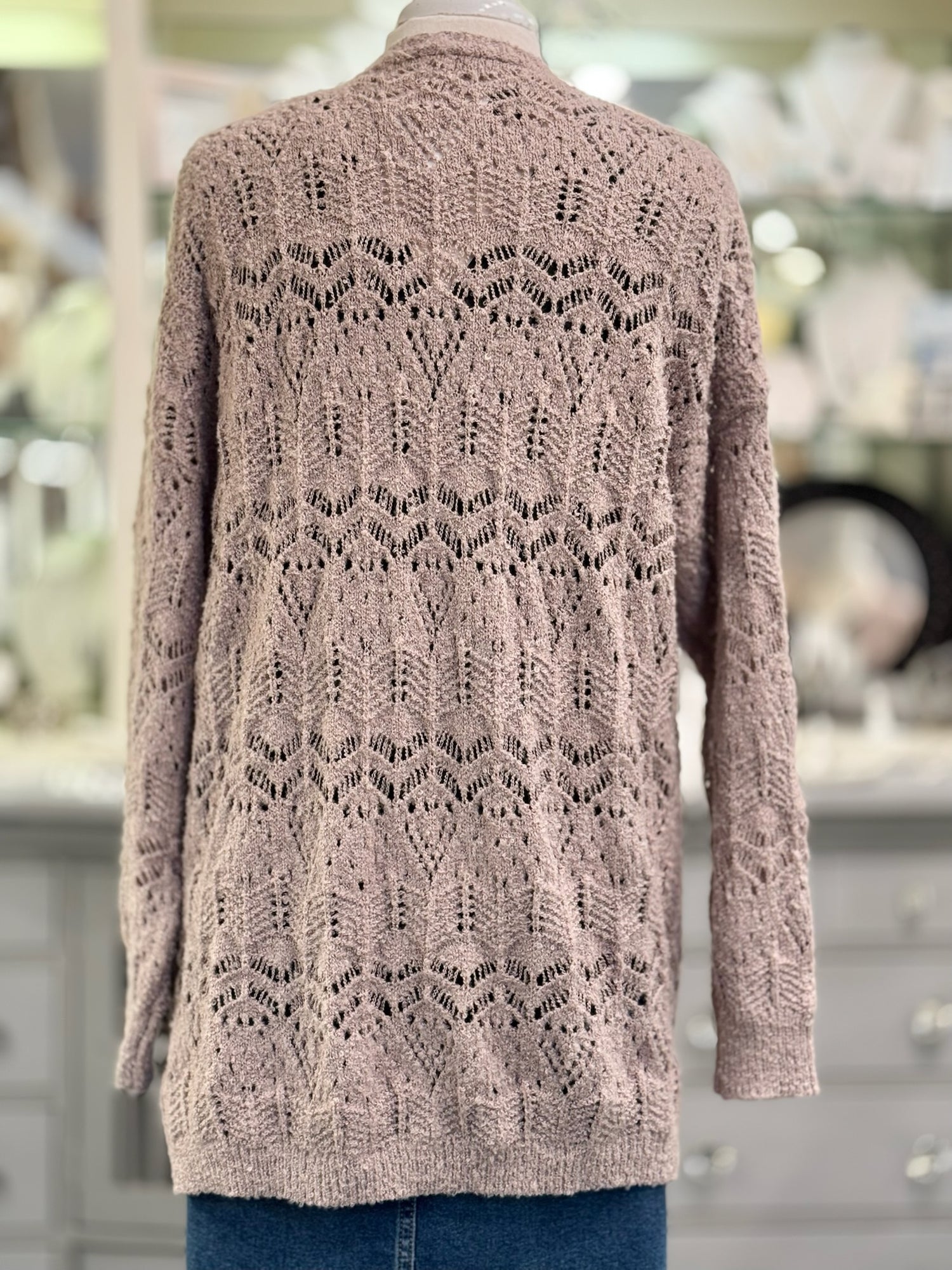 Millie Sweater Cardigan in Sand