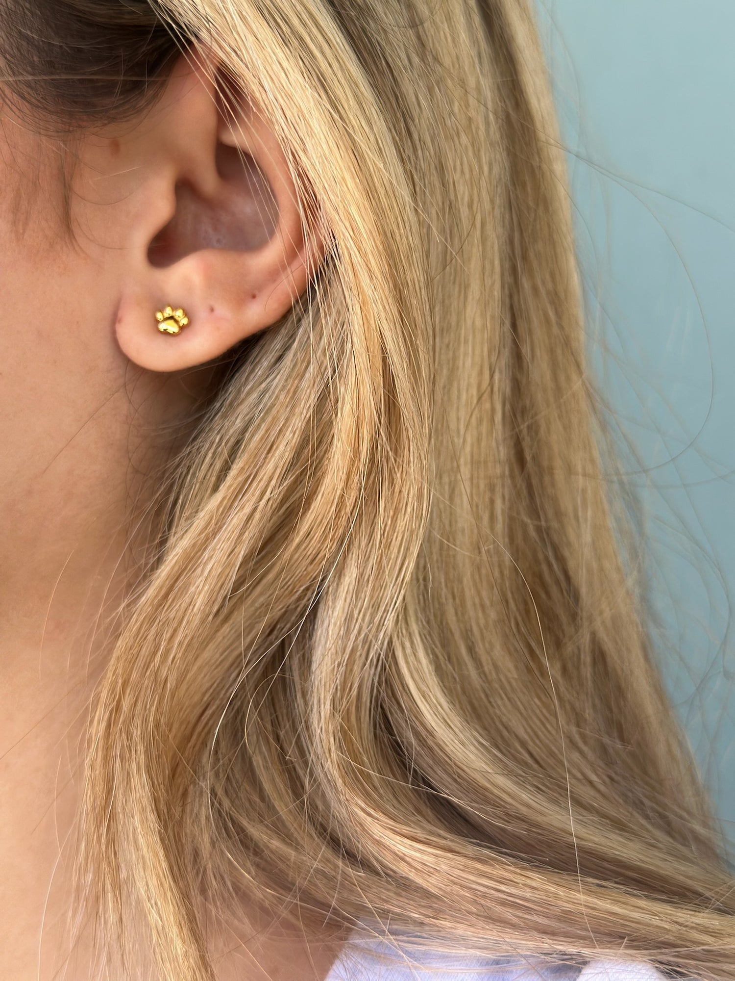 Patty Paw Earrings in Gold