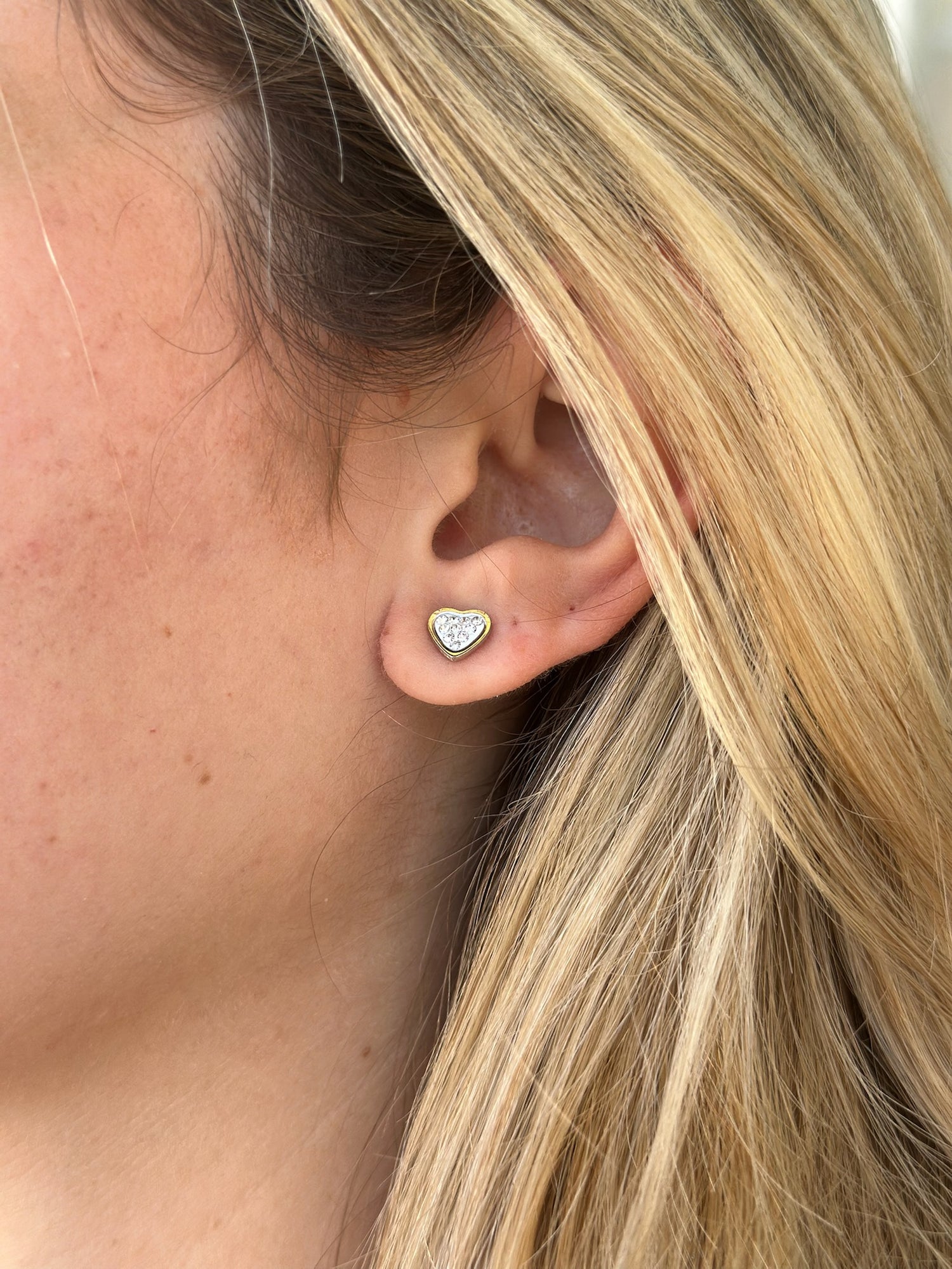 sparkly gold earrings