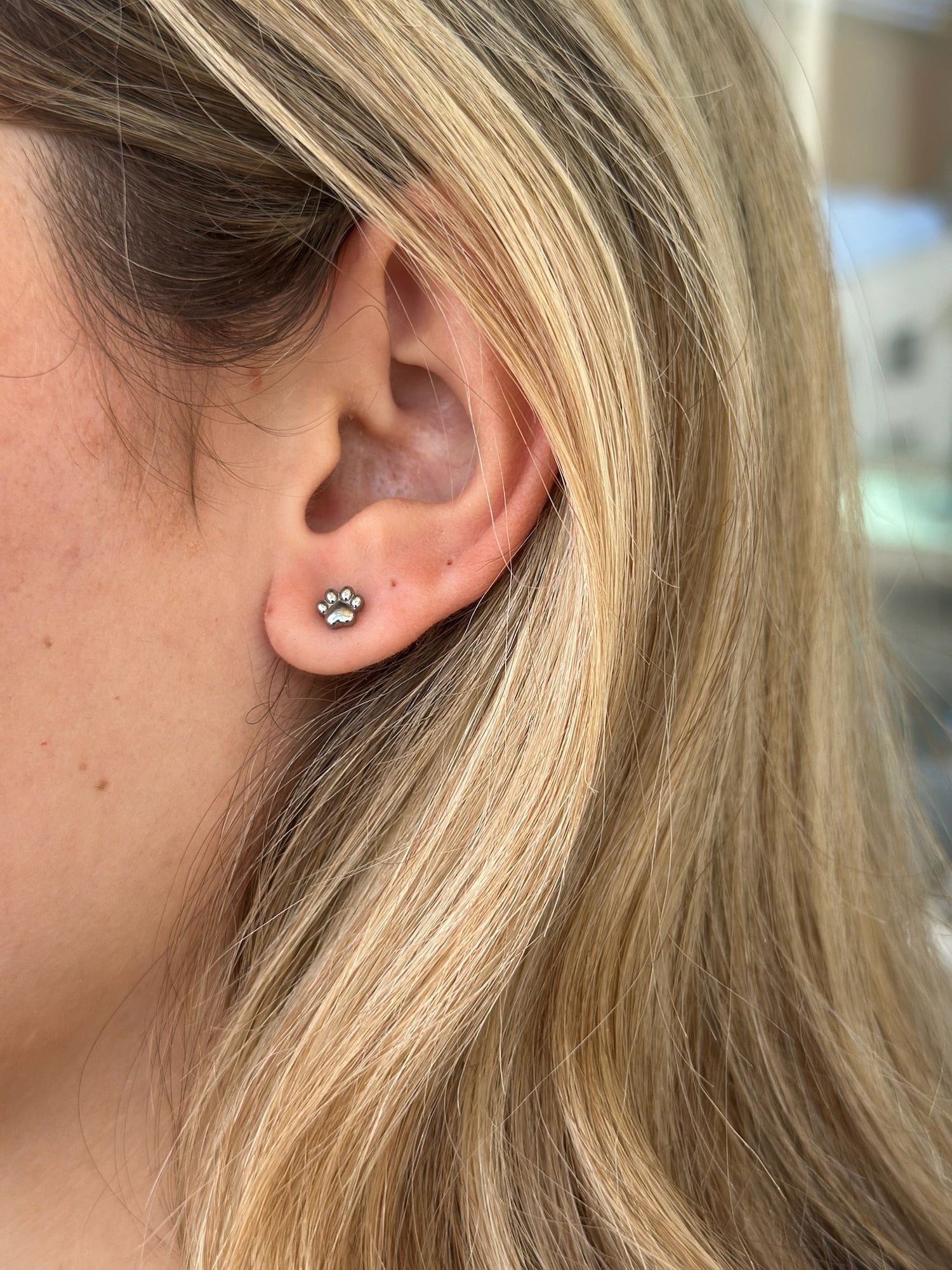 Patty Paw Earrings In Silver