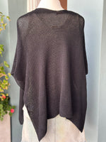 back side of Elise wrap in black 