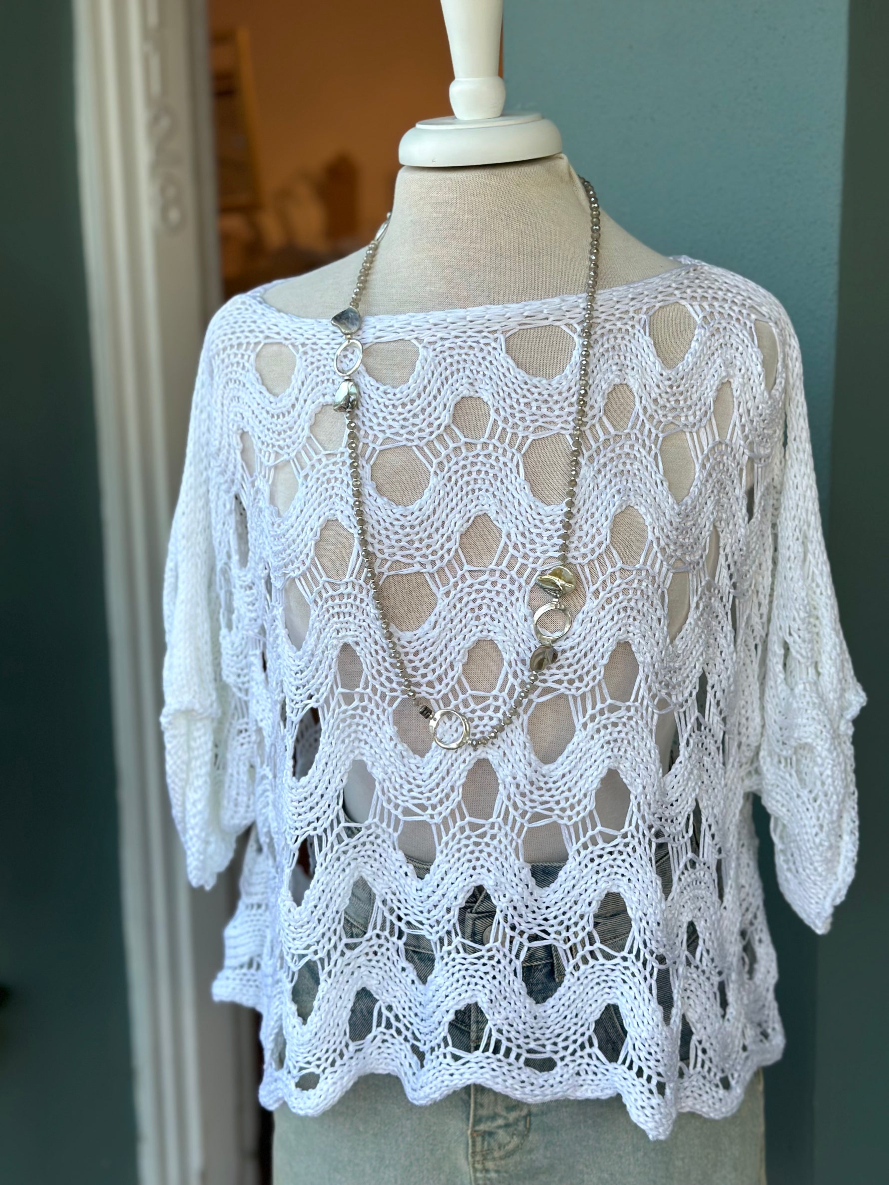 White wave crochet 