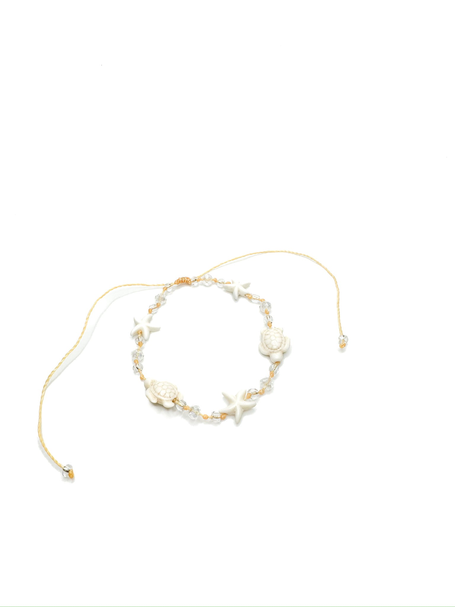 turtle and starfish anklet