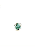 front view of turquoise amazonite ring