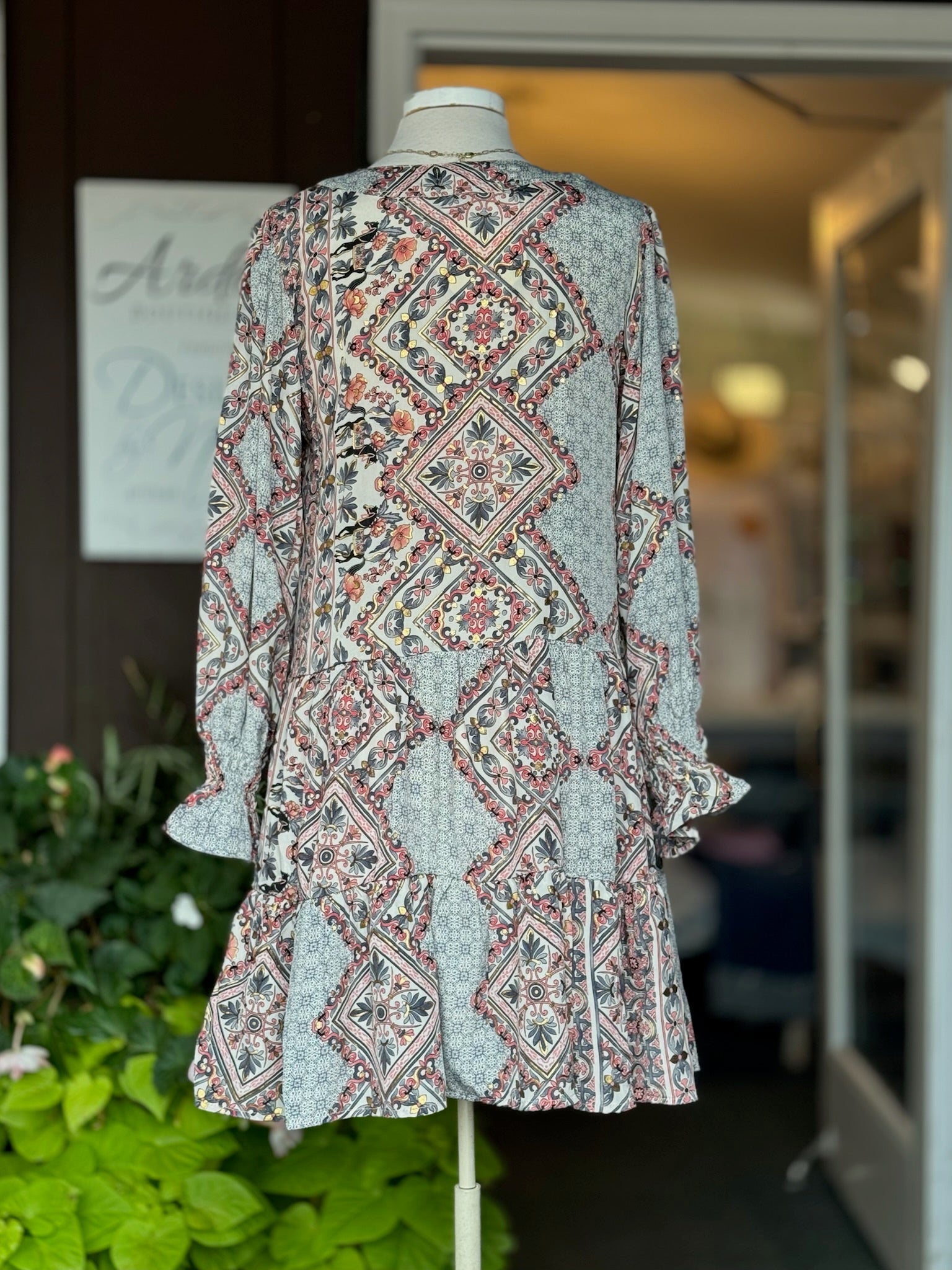 back view of dress