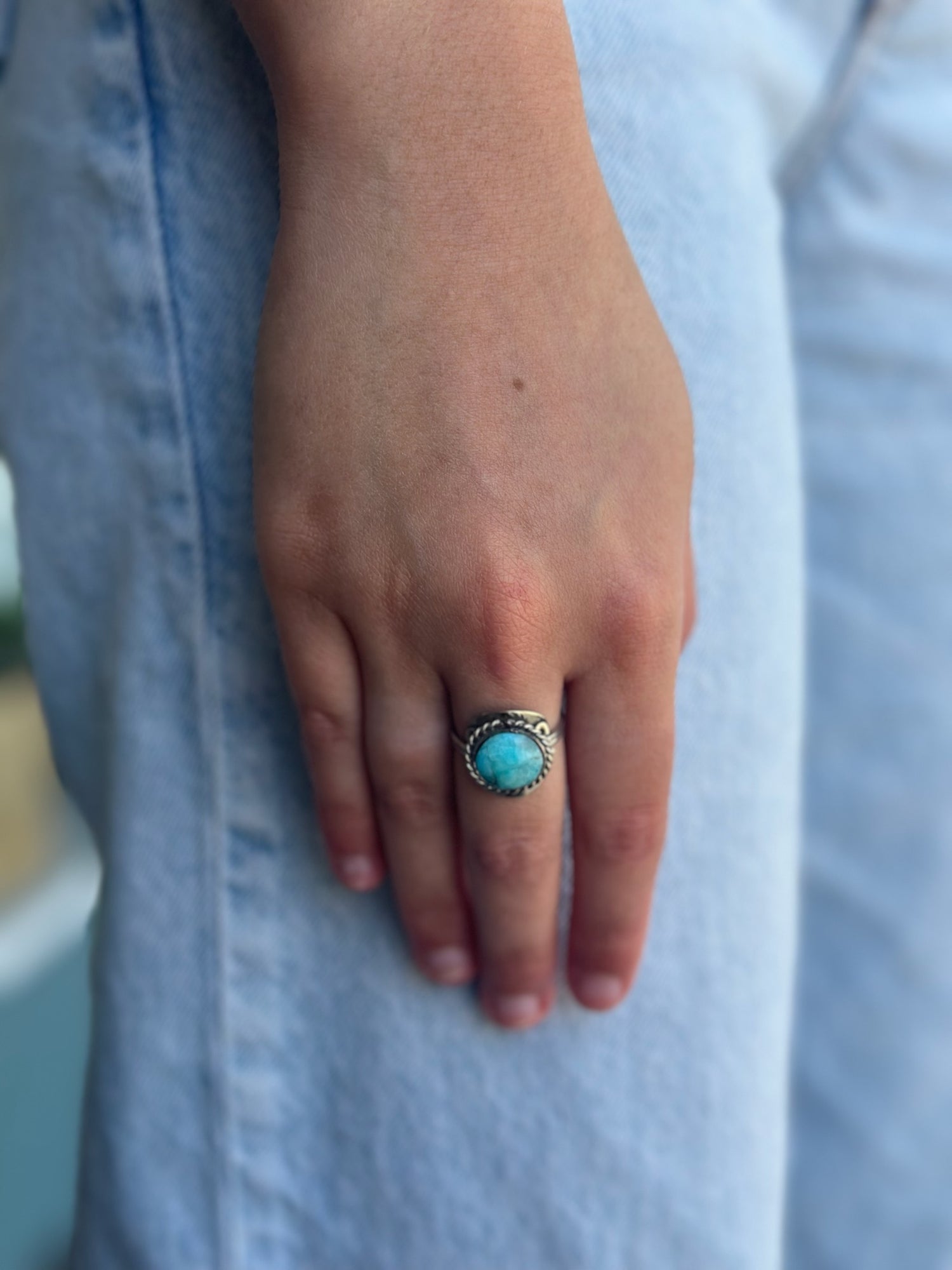 Celi Agate Turquoise Ring