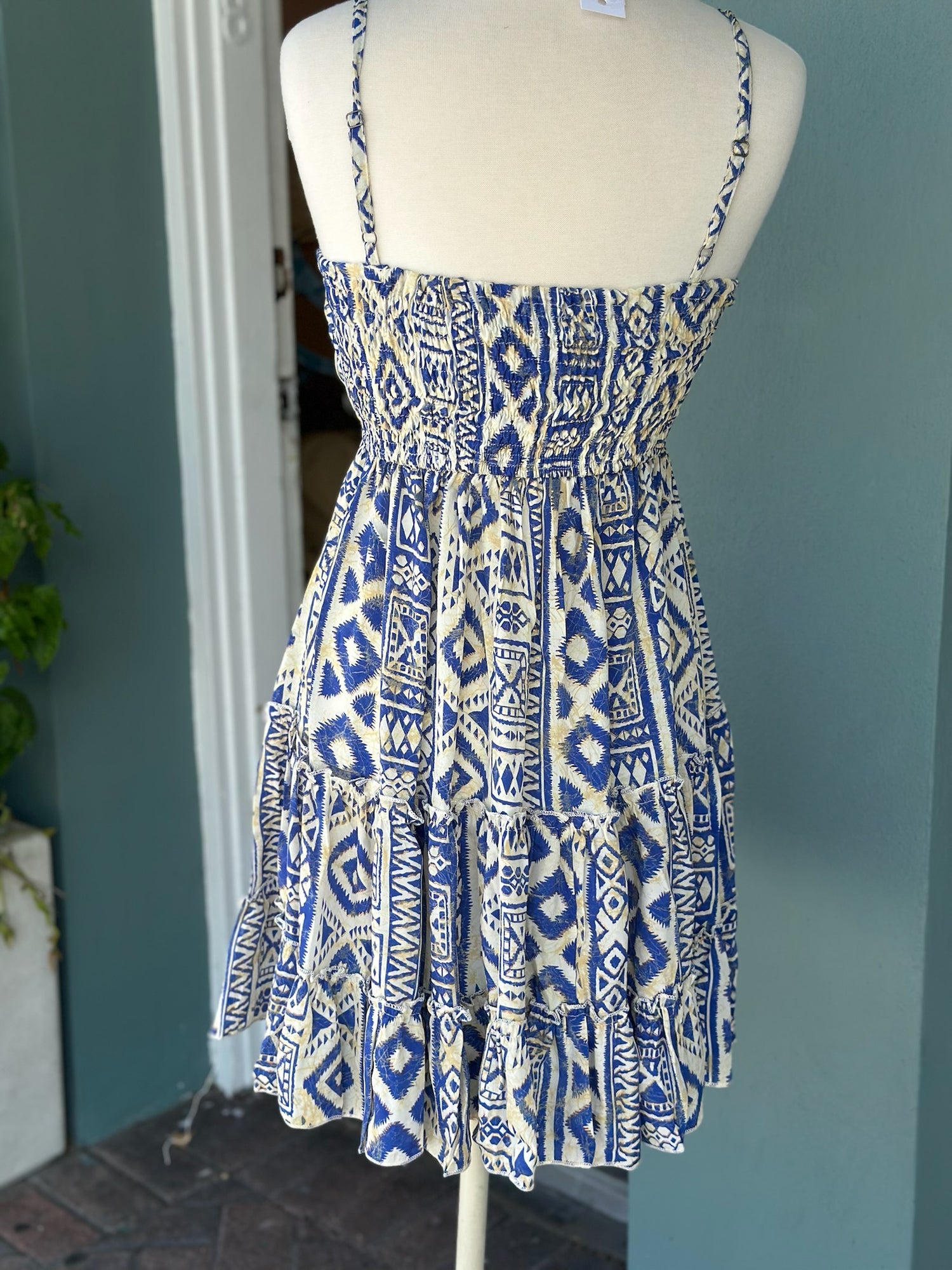 Blue Aztec dress
