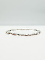 Sparkly Silver Stretchy Bracelet 