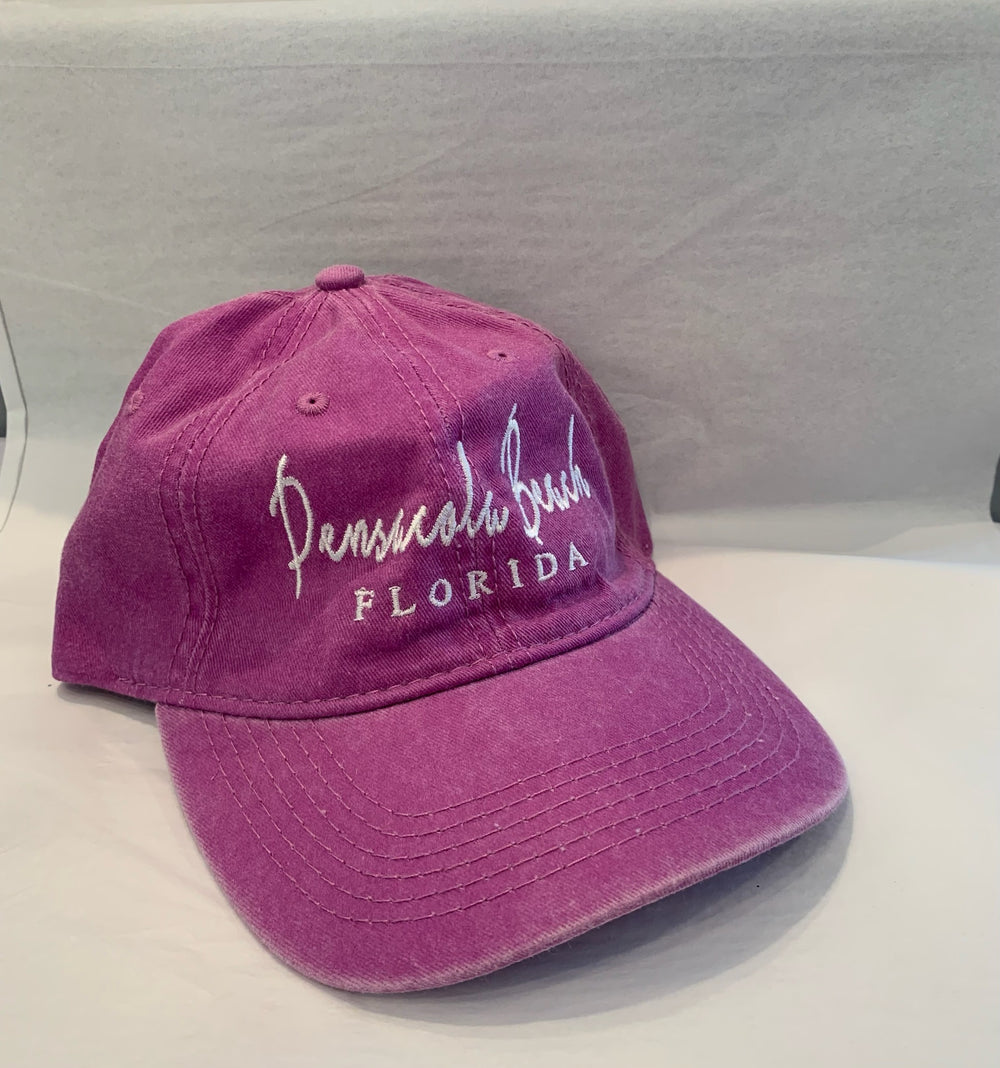 Pensacola Beach location hat in Lilac 