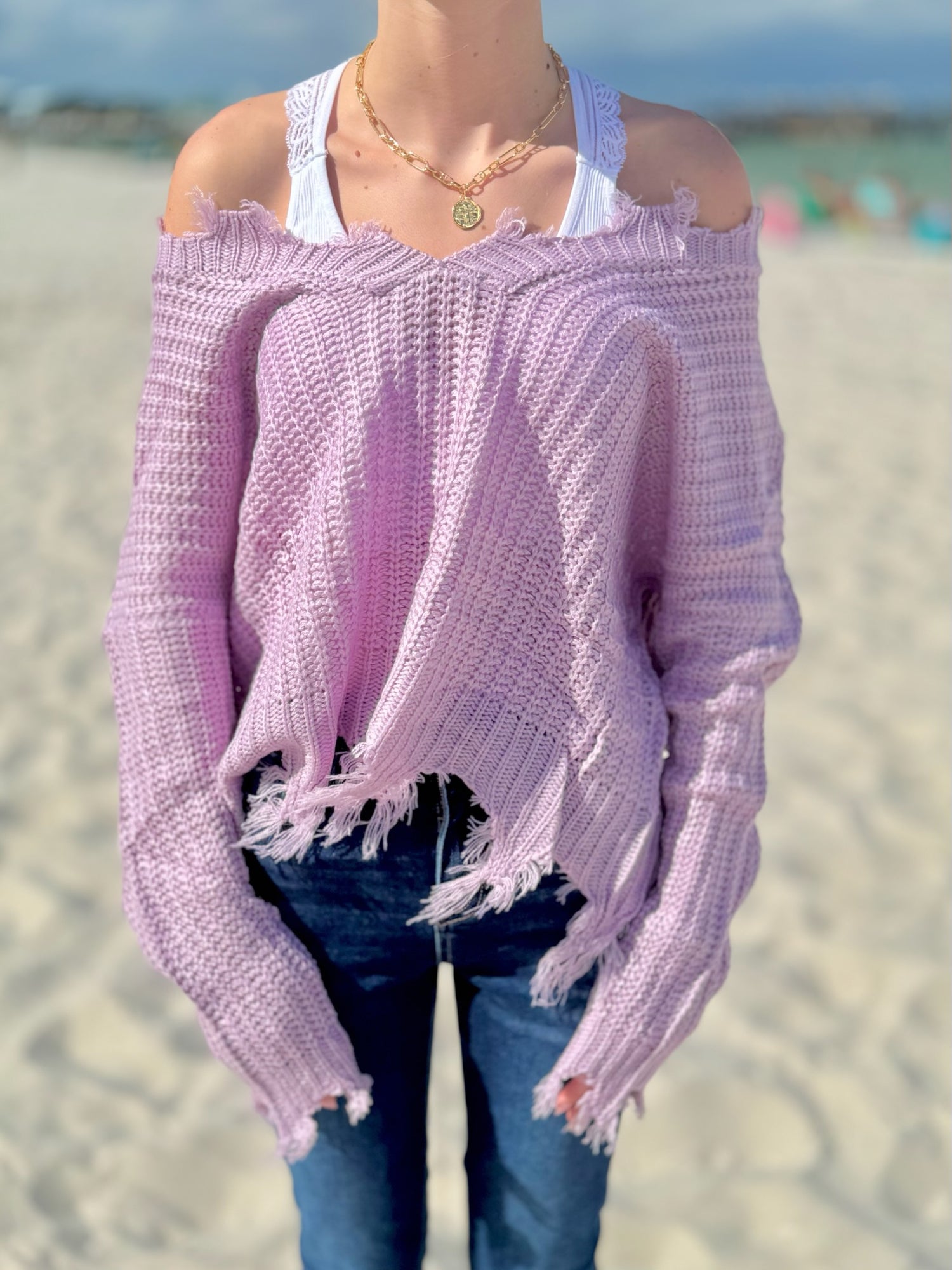 Kitty Sweater in Lavender