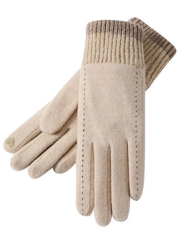 Greta Winter Gloves in Sand