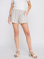 Off white & Blue striped shorts 