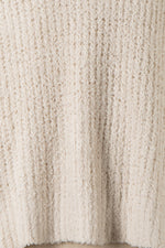 Close-up of a textured beige fabric