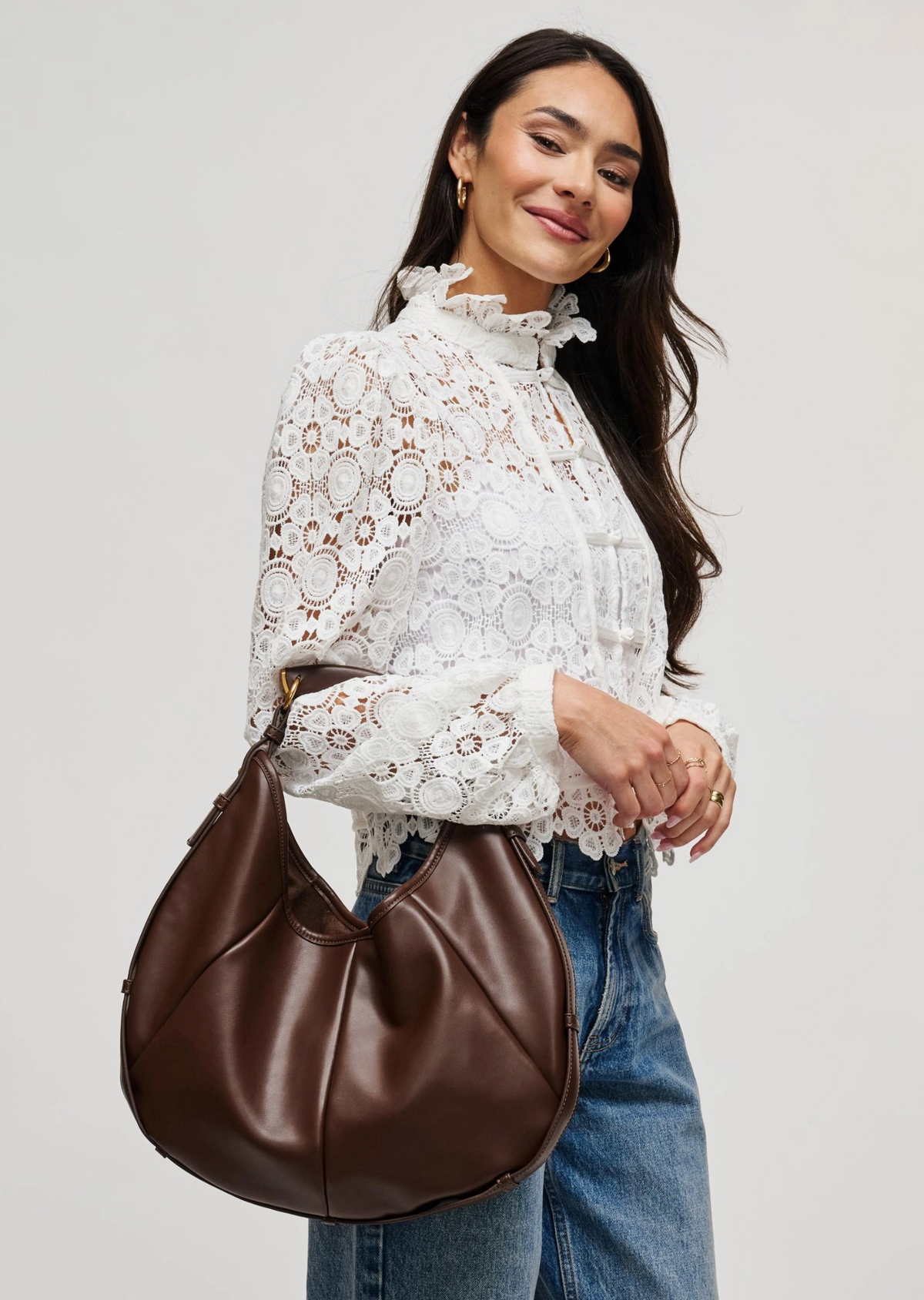 Mcarthy large handbag in brown, Ardor Boutique.