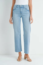 Kiki Wide Leg Jeans in Light Wash Denim