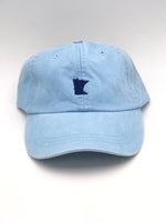 Light Blue Embroidered MN Hat