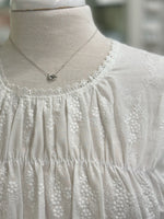 Lucy Top in White close up 
