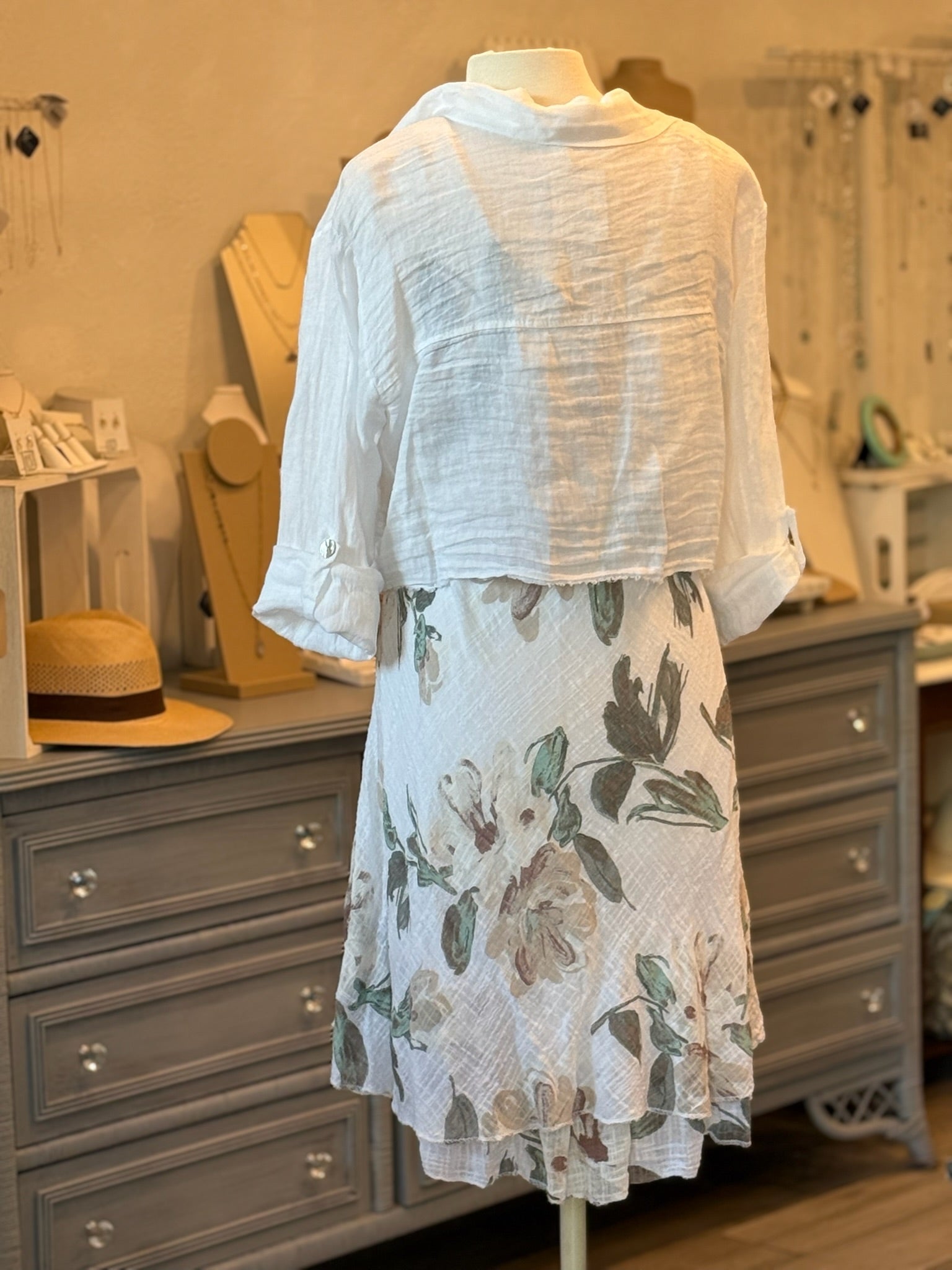 ワンピース andmary Nora slit dress ivory ANDMARY】Nora slit dress
