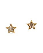 Gold Pearl Starfish Studs