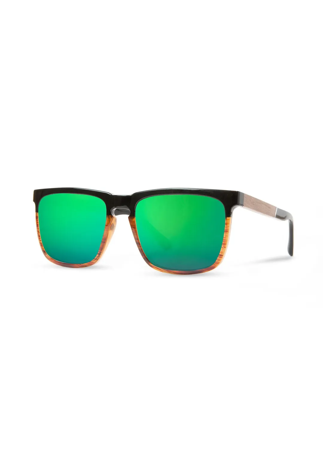 Ridge Black Tortoise/HD Plus Polarized Green Flash Sunglasses by CAMP