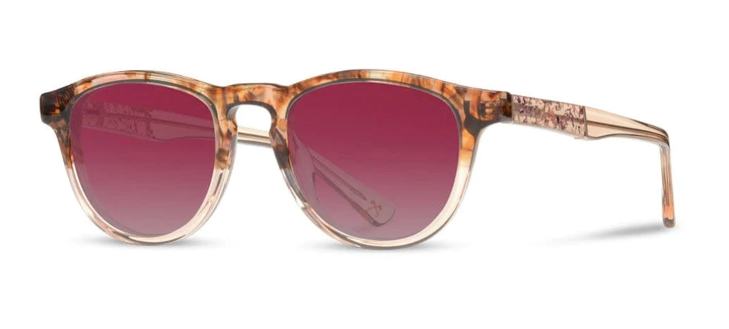 Francis Low Tide / Rose Flower Fade Polarized Sunglasses