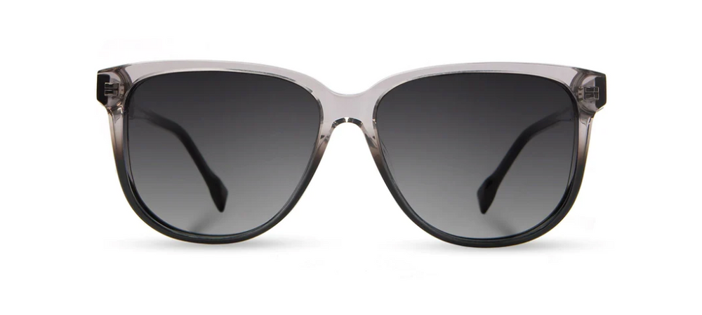 McKensie Moonlight Elm Burl Grey Fade Polarized Sunglasses front veiw.