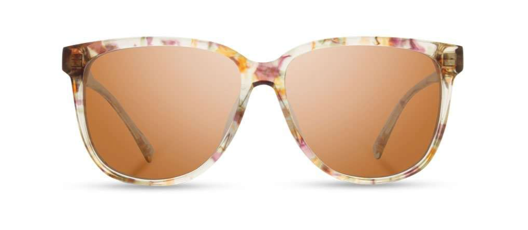 Shwood McKenzie Blossom/Rose Polarized Sunglasses front view 