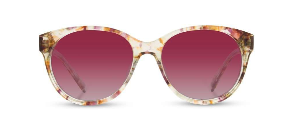 Madison Rose Blossom Polarized Sunglasses front view 