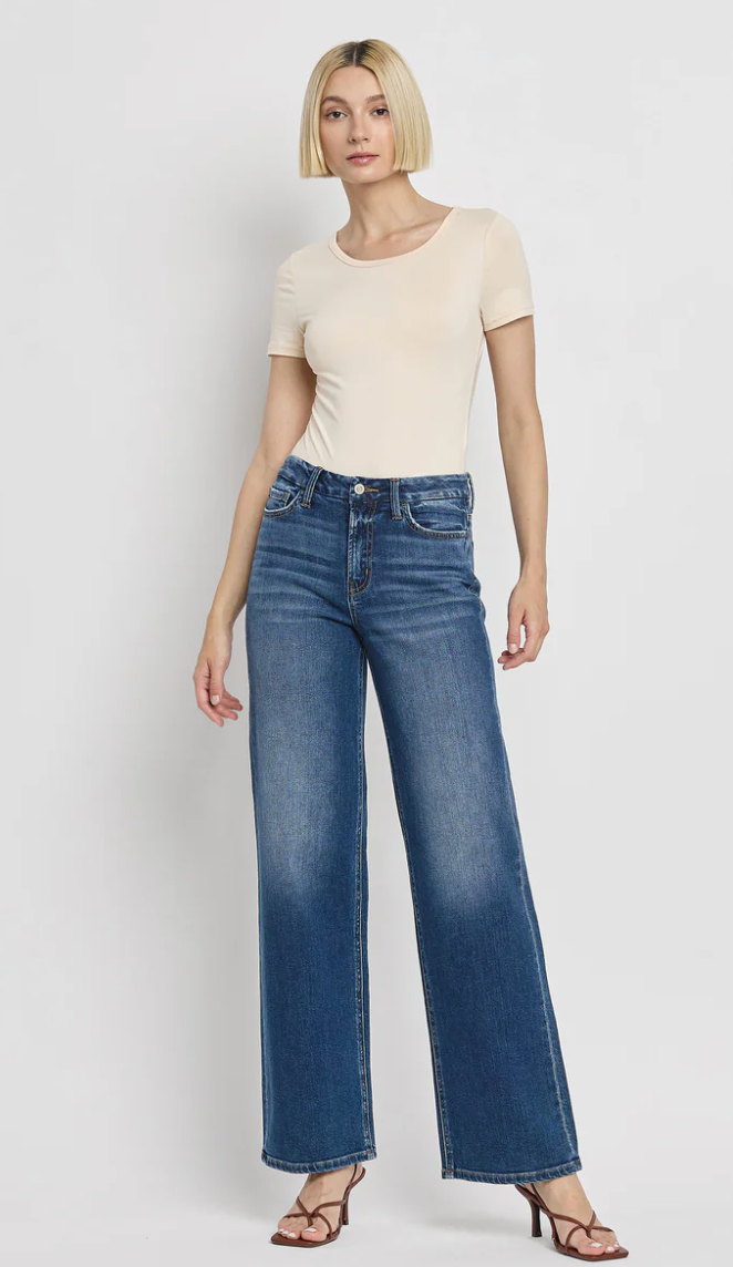 Demi Dark Wash Straight Leg Jeans