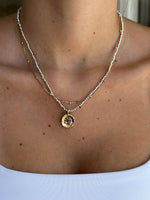 Selene Layered Silver Beaded Necklace