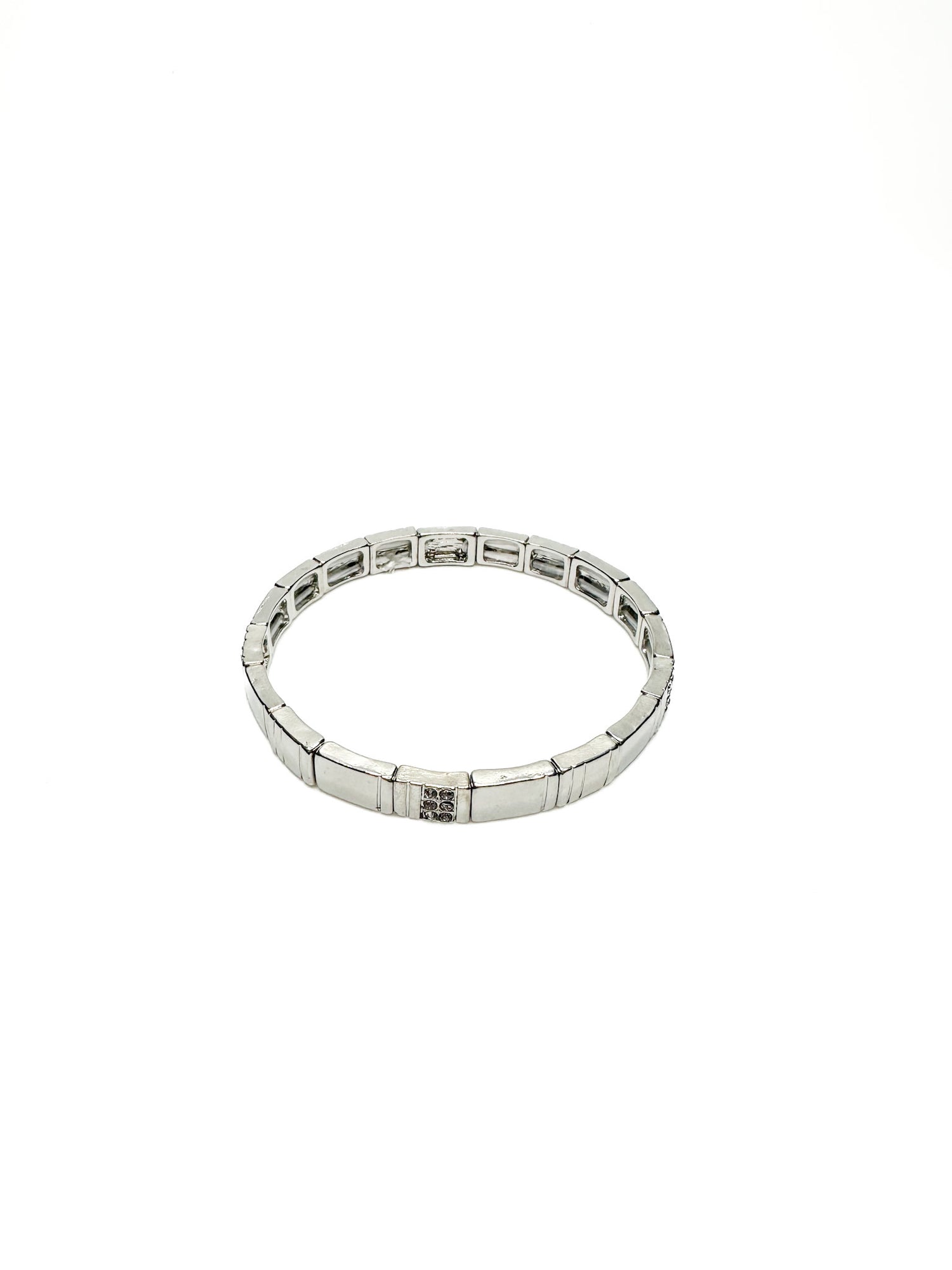 Sparkly Stretch Bracelet in Silver