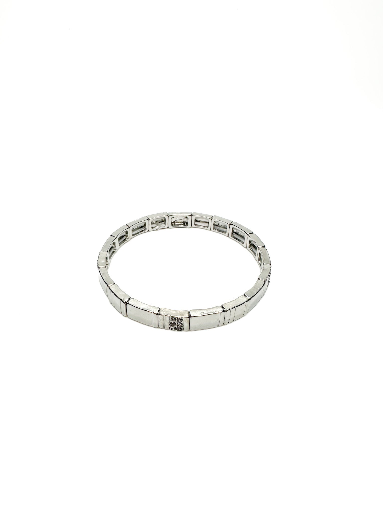 Sparkly Stretch Bracelet in Silver