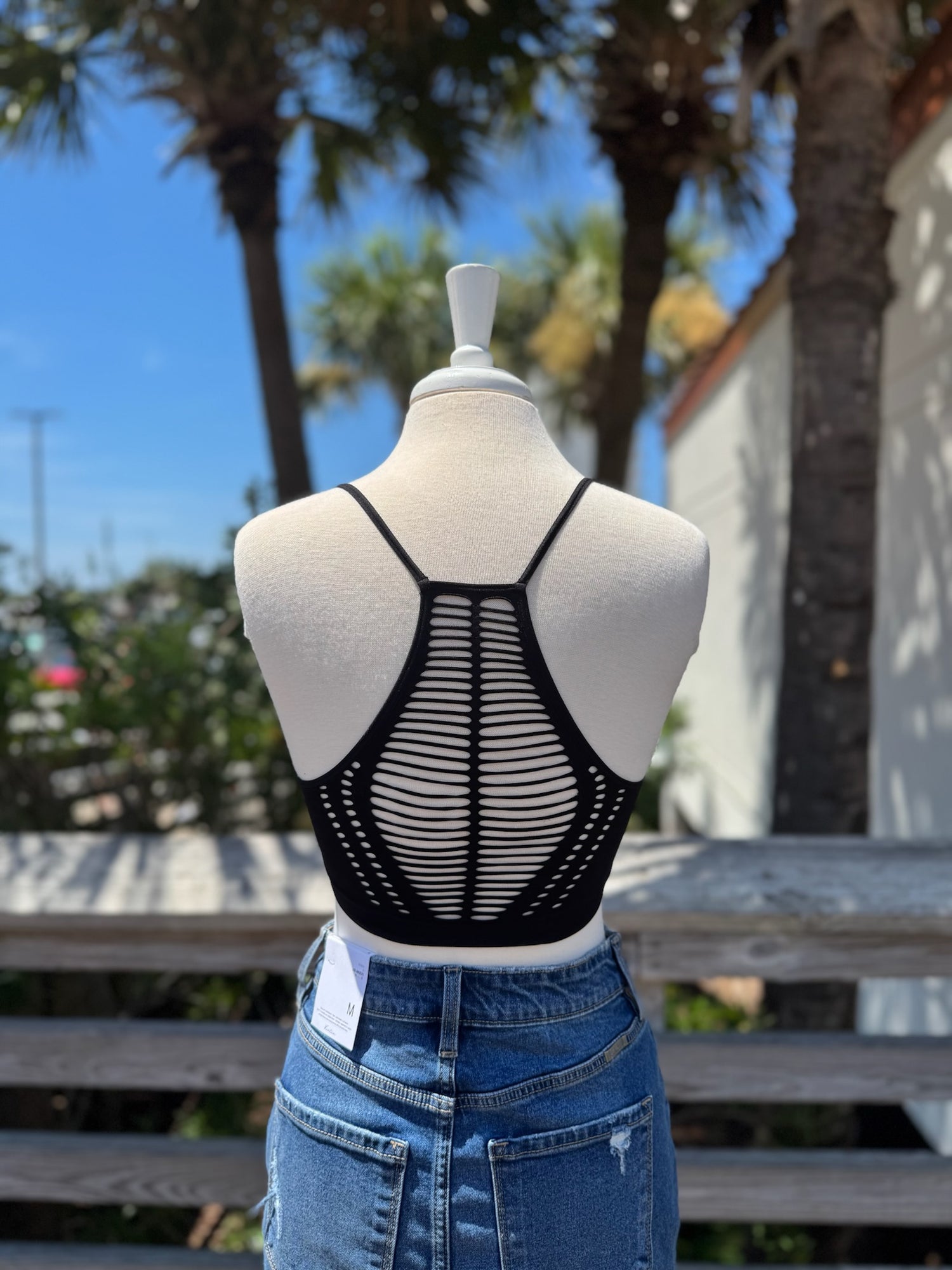 Tessa Bralette in Black back