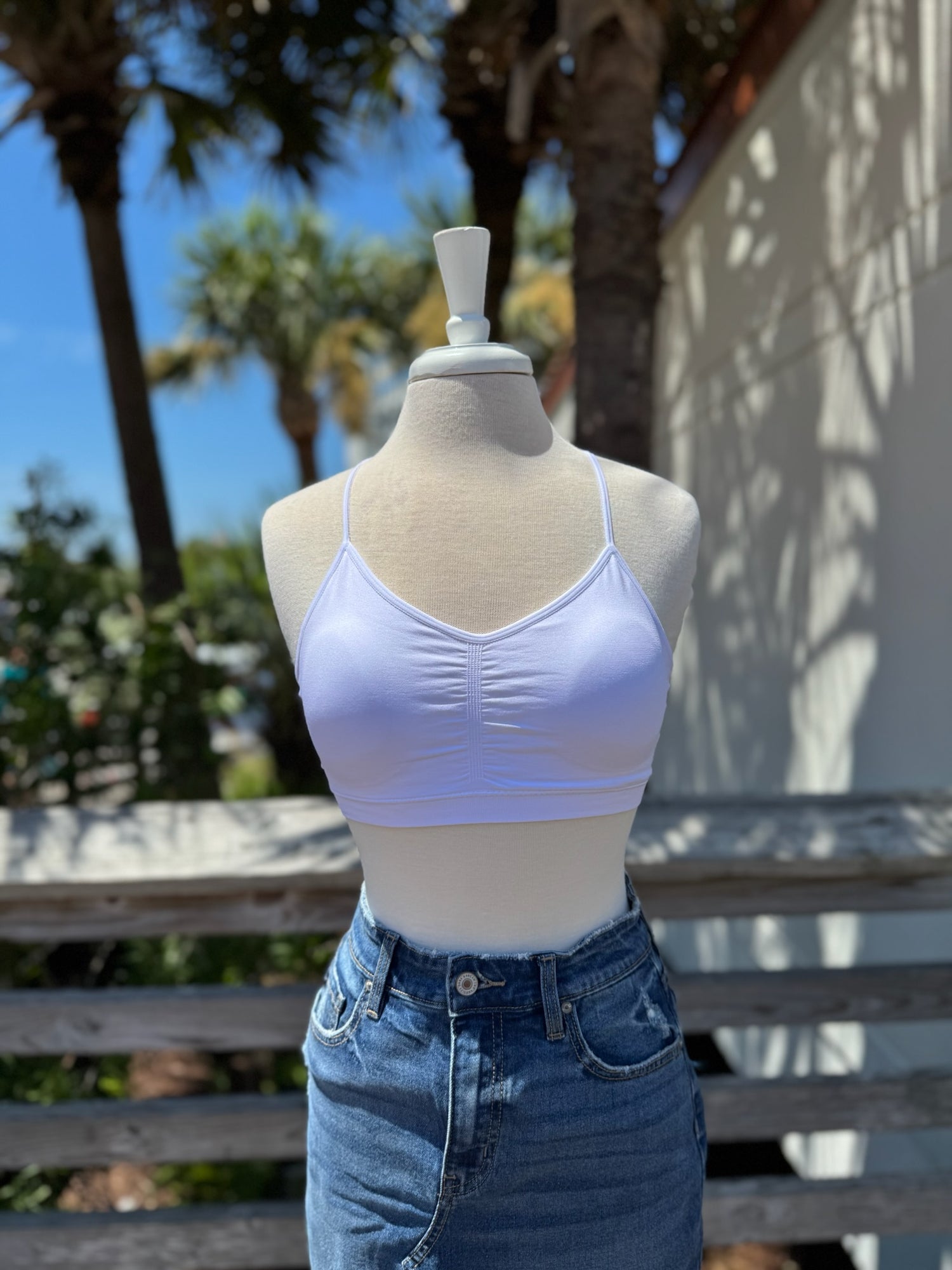 Tessa Bralette in White