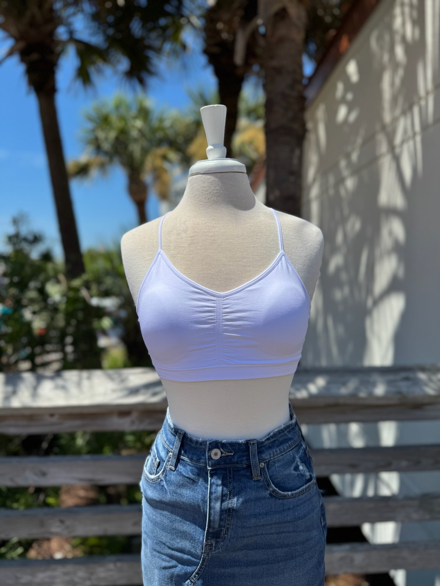 Tessa Bralette in White