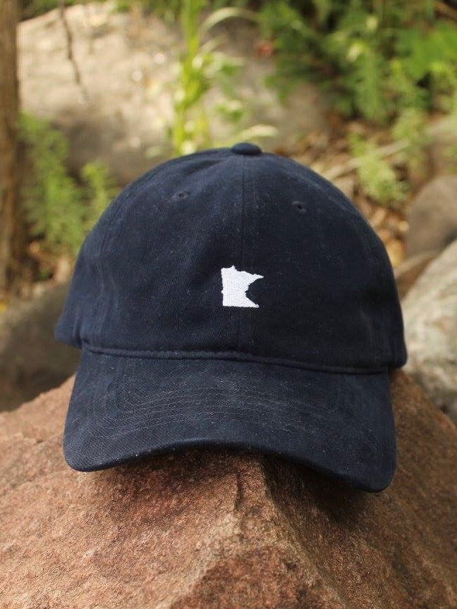 Navy Embroidered MN Hat
