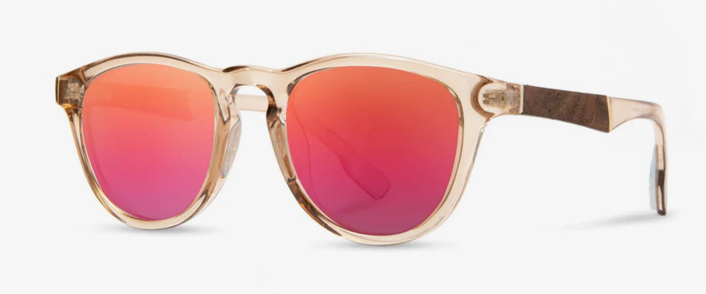 Shwood Francis ACTV Rose fade polarized sunglasses