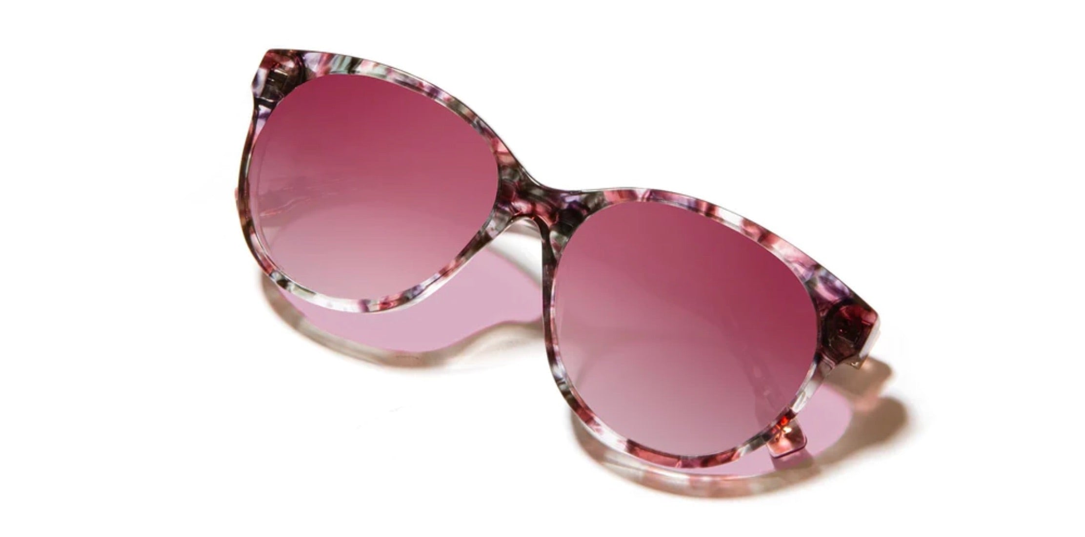 Shwood Madison Cherry Blossom Rose fade polarized sunglasses