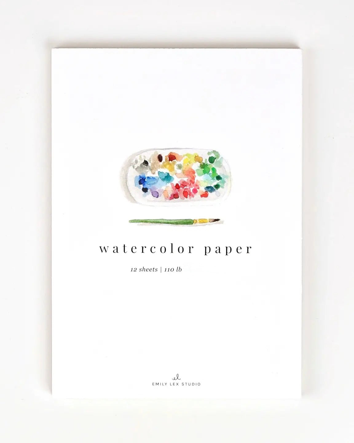 12 sheets of 8.5 in by 11" Watercolor paper