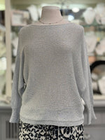 briella-shimmer-sweater-silver-grey-front-view