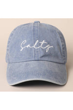 baseball cap in denim blue