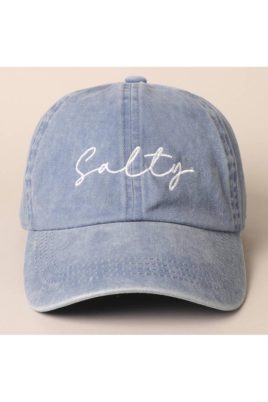 baseball cap in denim blue