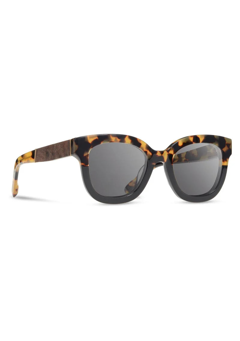 Shwood Lorane Leopard/Elm/Grey Polarized Sunglasses