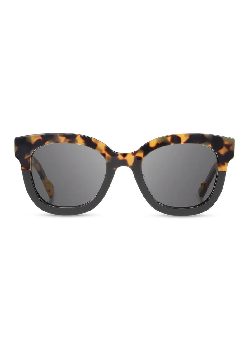 Shwood Lorane Leopard/Elm/Grey Polarized Sunglasses