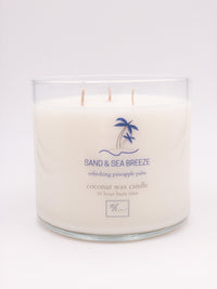 Triple wick sand & sea breeze candle