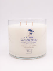 Triple wick sand & sea breeze candle