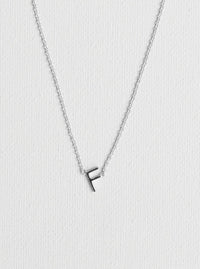 F letter necklace