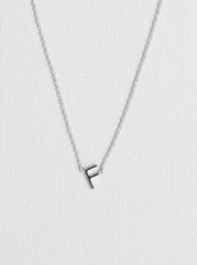 F letter necklace