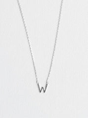 W letter Necklace